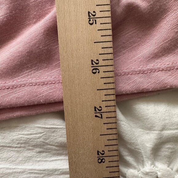 St. Johns Bay Womens Pink Lace Floral Yoke Flutter Sleeve Tunic XL Cottagecore - Picture 6 of 7